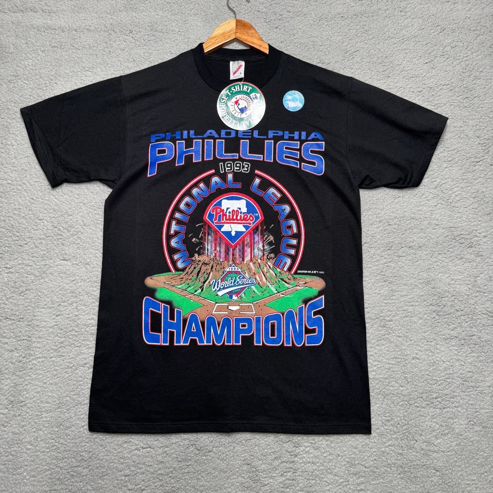 Philadelphia Phillies 1993 National League Champions Baseball T Shirt Mens Large